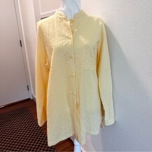 Women's Travel Smith 100% Cotton Shirt Sz L Yellow